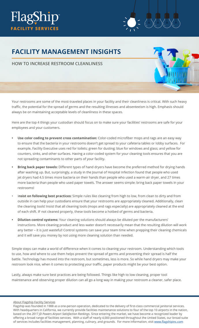How to Increase Restroom Cleanliness Flagship Facility Services