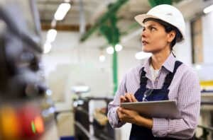 Facility Manager on CMMS Tablet