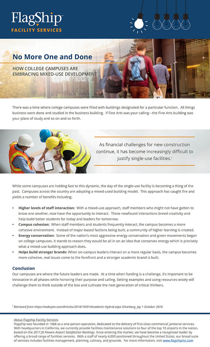 No More One and Done Facilities Download