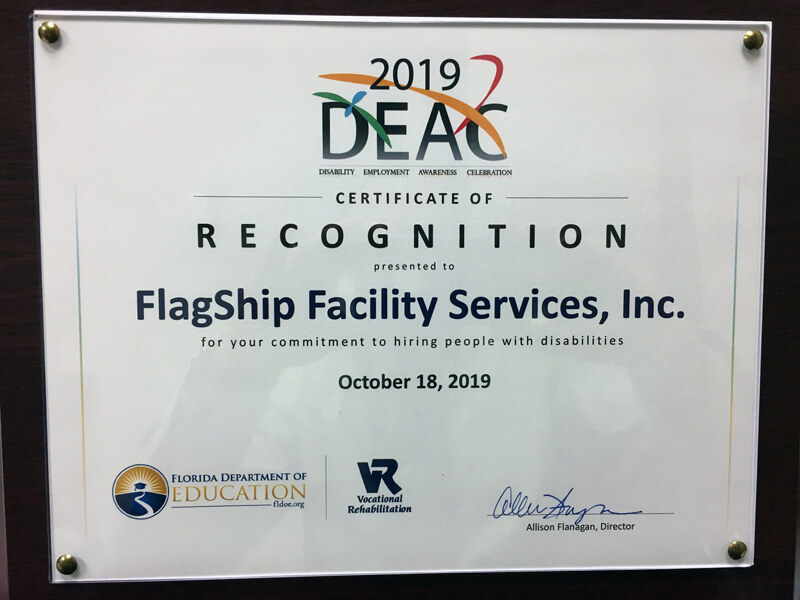 2019 Disability Employment Awareness Celebration Award (DEAC)
