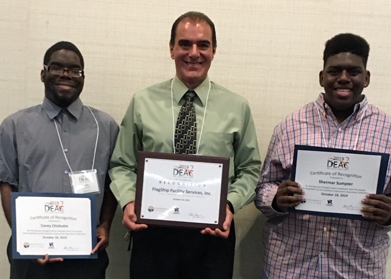 Chisolm & Sumpter Receive Disability Employment Awareness Celebration Award (DEAC)