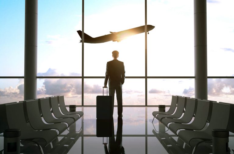 Travel Businessman in Airport