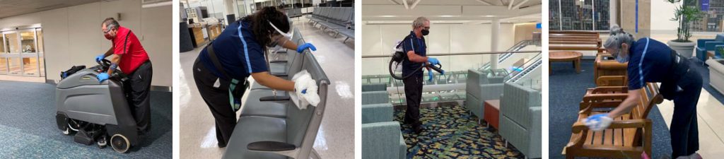 Facility Staff Cleaning Orlando Airport