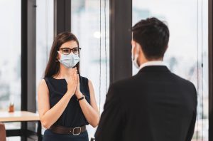 Employee Business Woman Being Thankful
