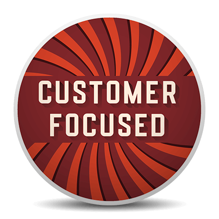 Customer Focused Core Values Logo