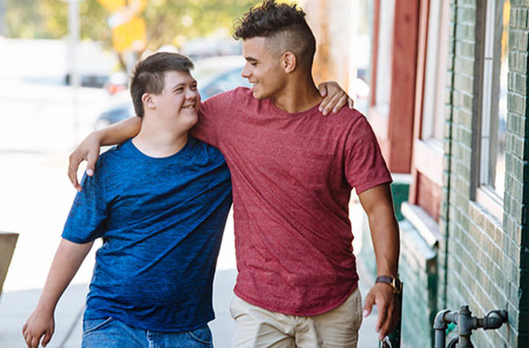 Friends Handicap Mentor Walking