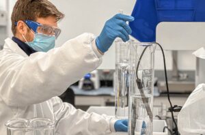 Lab Worker Science Beaker