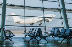 Airplane Take Off Airport Lounge Airplane Take Off Airport Lounge