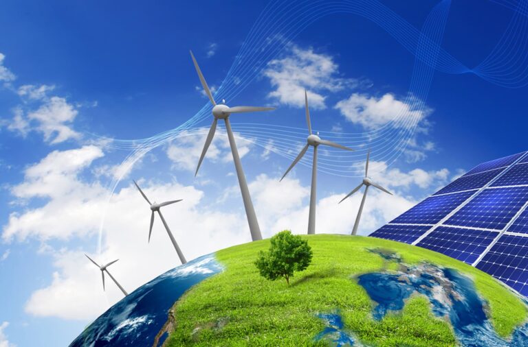 Wind Turbines and Solar Panel Energy Sources