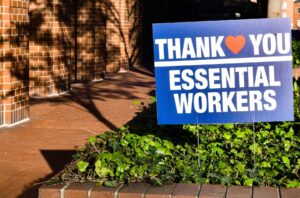Thank You Essential Workers Yard Sign