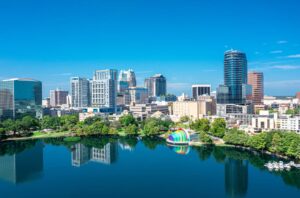 Orlando Florida Aerial Skyline