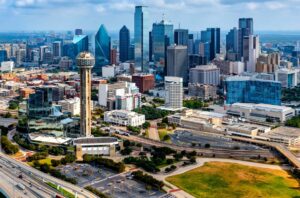 Dallas Skyline Aerial Photo