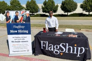 Zach at Flagship Community Outreach Booth