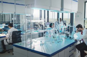 Laboratory Team Doing Research