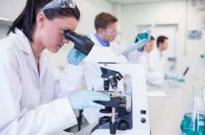 Researchers Experiment in Laboratory