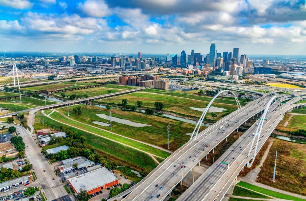 Bridges to Downtown Dallas