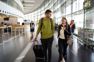 Happy Airport Passengers