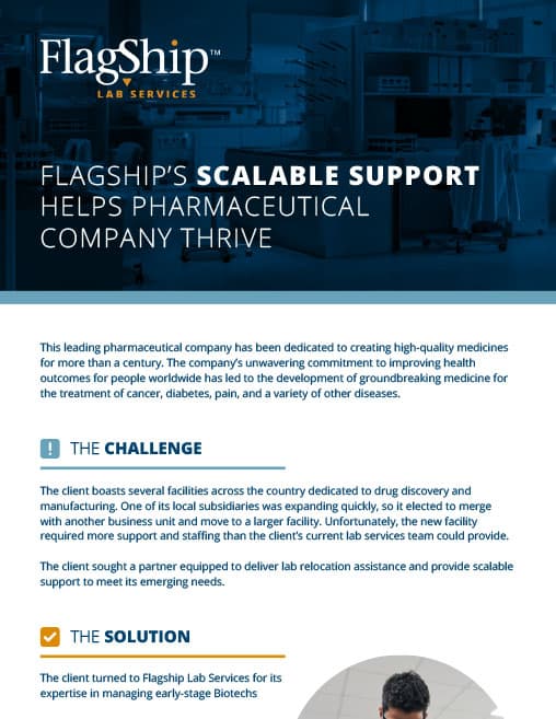 Flagship’s Scalable Support Helps Pharmaceutical Company Thrive