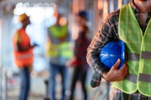 Facility Contractor with Hard Hat