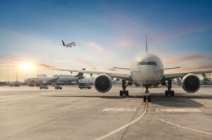 Airplanes on Airport Runway