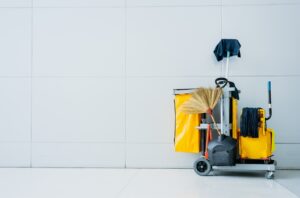 Airport Cleaning Supply Cart