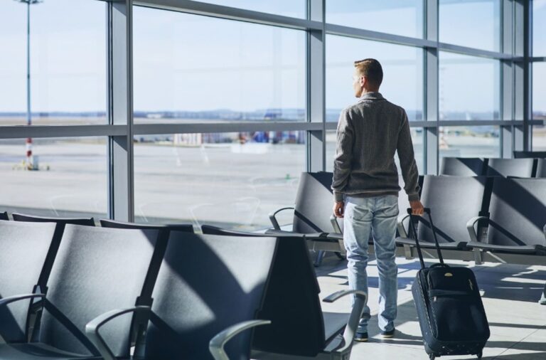 Airport Passenger in Terminal