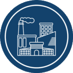 Manufacturing Plant Facility Icon Manufacturing Plant Icon