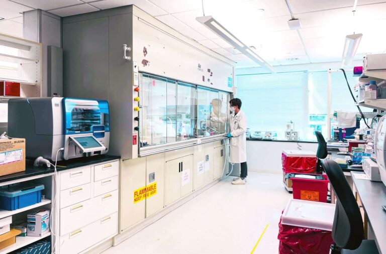 Cleaning Science Lab Fume Hood