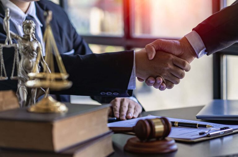 Lawyer Shaking Hands