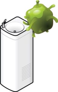 Airport Germ at Water Fountain