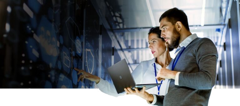 IT Server Technician with Laptop
