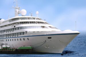 Big Cruise Liner at Open Sea