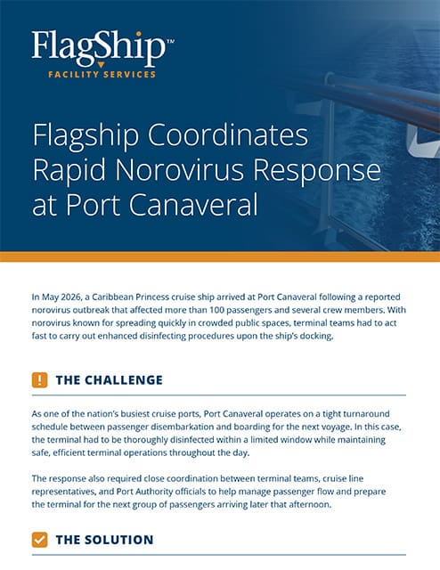 Flagship Coordinates Rapid Norovirus Response at Port Canaveral