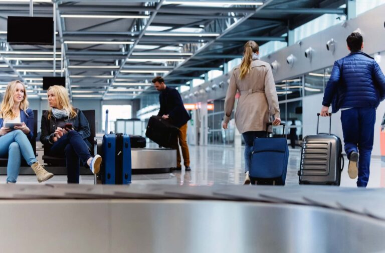 Passengers Inside Airport Terminal Passengers Inside Airport Terminal